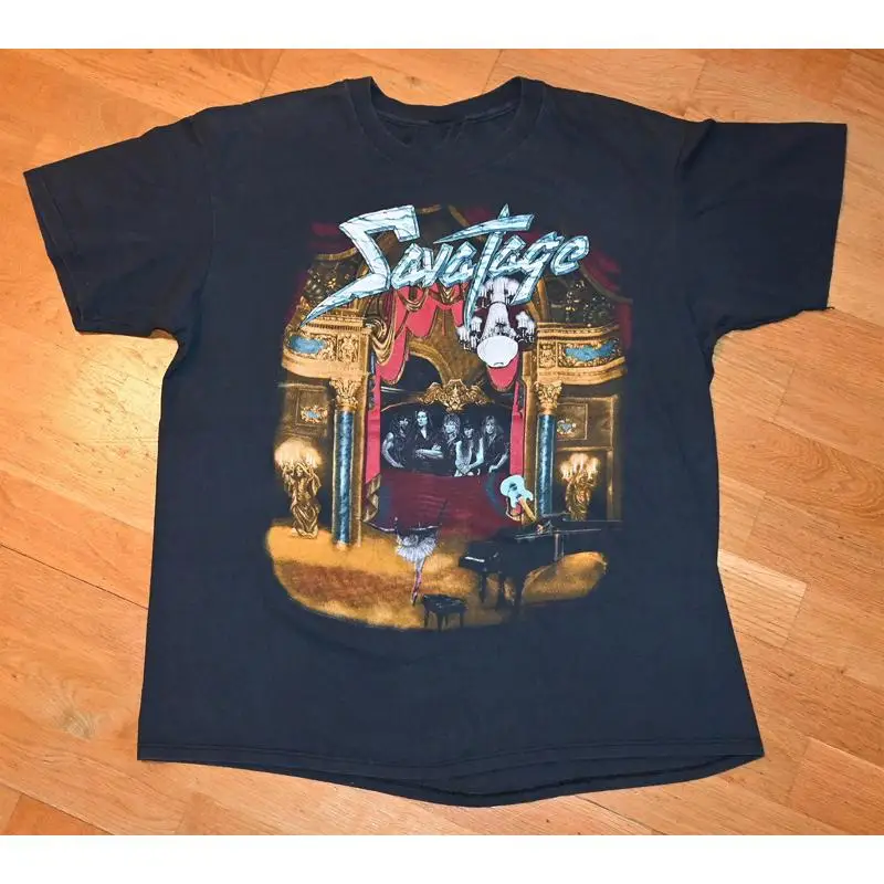 

Savatage Band Music For Lovers Black T Shirt Cotton Full Size Jh539
