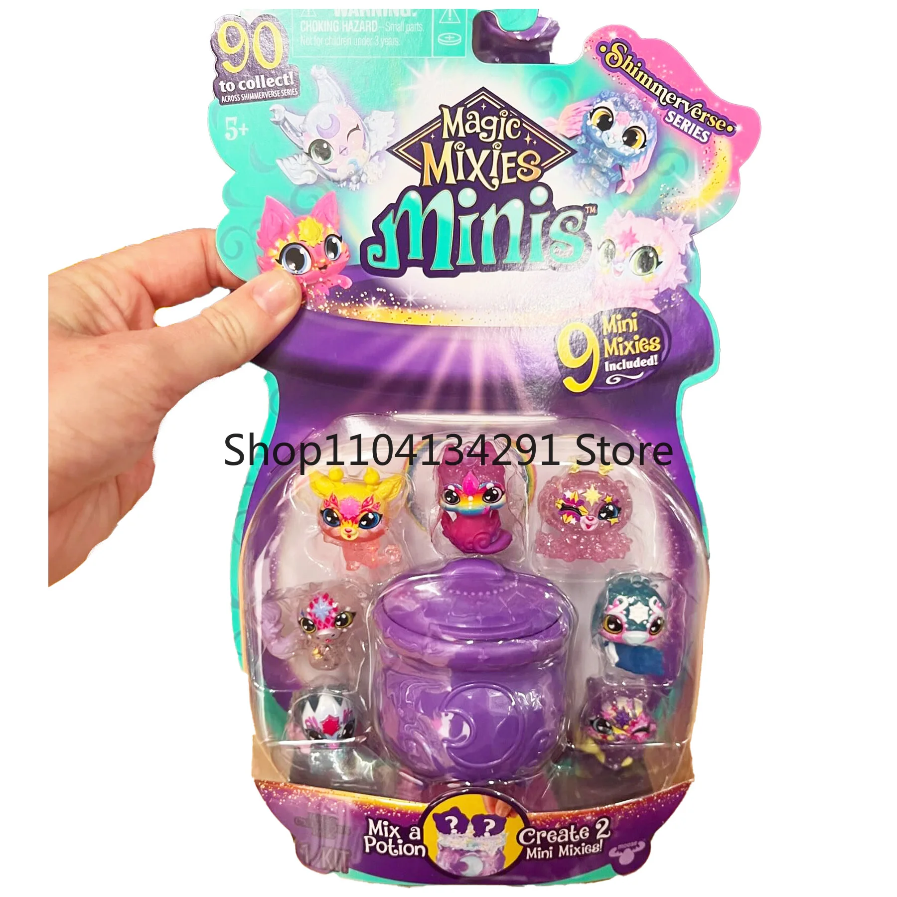 

Оригинальные Magic Mixies Minis, 9 предметов, мини-волшебные домашние животные Muse, волшебный горшок, слепая коробка, детская игрушка в подарок