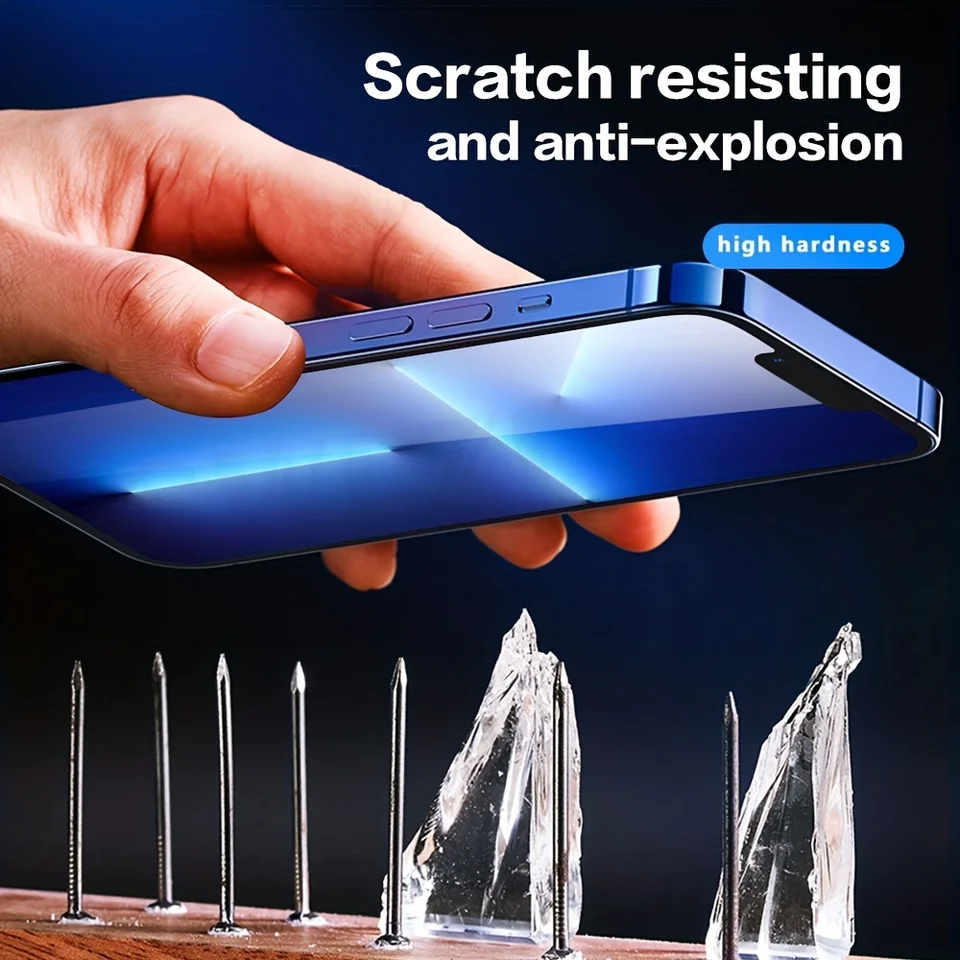 1 Paquete Protector de Vidrio Templado de Privacidad Anti-Espía 9H, Protección Ocular, Resistente al Polvo y Rayaduras, HD Transparente, Fácil Instalación y Auto-Adhesión, Anti-Golpes, para iPhone 17 16 15 14 13 12 11 Pro Pro Max Plus XR XS, Regalo de Navidad y Halloween 8