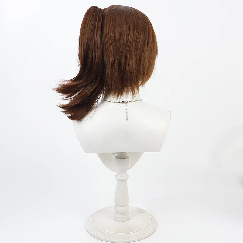 Gioco Collezione Kantai Kaga Cos Parrucca Cosplay Halloween Carnevale Festa Prop Capelli sintetici Fibra resistente al calore + Cappellino per parrucca