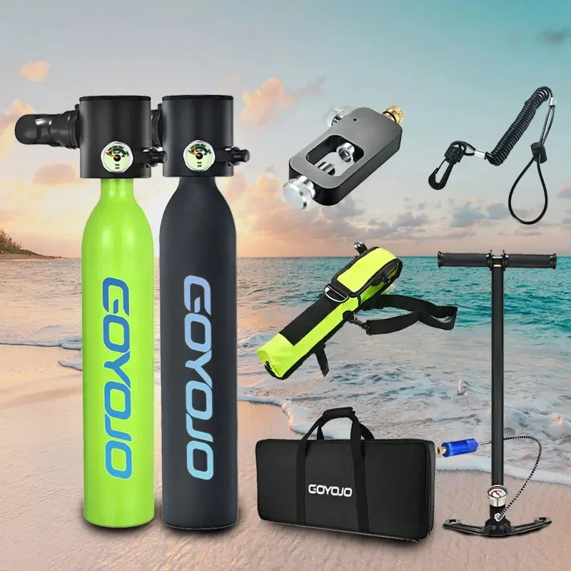 0,5l mini tanque de mergulho cilindro pulmonar 2025 novo em aparelho de respiração subaquática portátil 0,5l mini acessórios de equipamento de mergulho