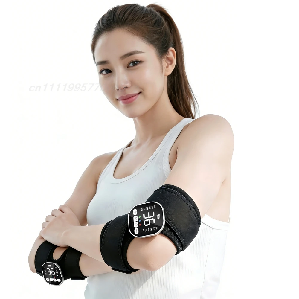 EMS Joint Massager Heated Brace 12 Modes 36 Levels Knee Elbow Wrist Support Wrap Portable Muscle Stimulator Machine
