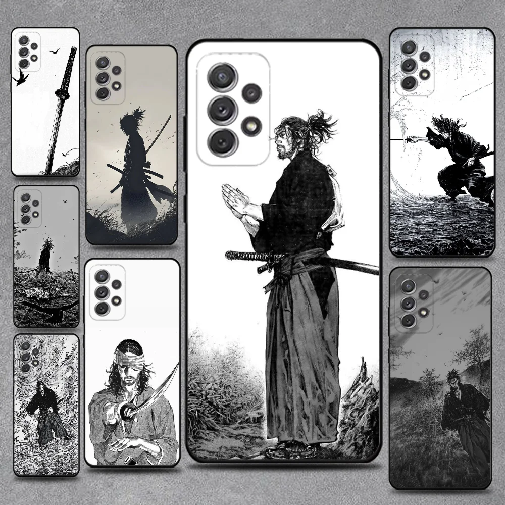 

V-Vagabond M-Manga Phone Case For Samsung S25,S24,S21,S22,S23,S30,Ultra,S20,Plus,Fe,Lite,Note,10,9,5G Black Cover