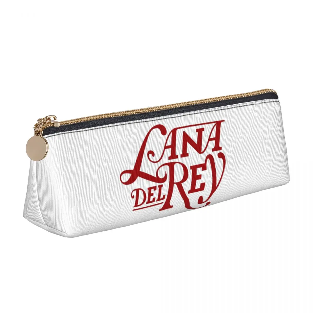 Cute Lanas Dels Reys Logo Pencil Case Retro Pencil Box Girls Boys Fashion Large Capacity School Pencil Cases StationeryOrganizer