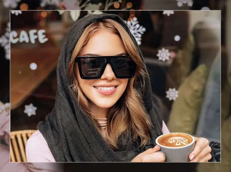 Damen Sonnenbrille übergroße Rahmen Sonnenbrille für Frauen und Männer trend ige große Fahr sonnenbrille Damen UV-Schutz – Detail 6