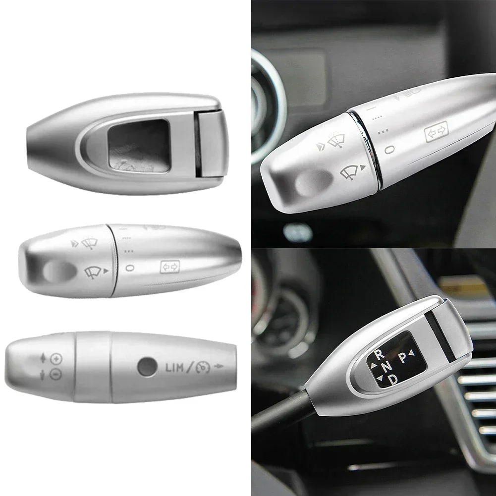 Add a Touch of Elegance to Your For Mercedes S Class W221 2006 2013 with Silver Wiper Shift Lever Cover Qty 3PCS