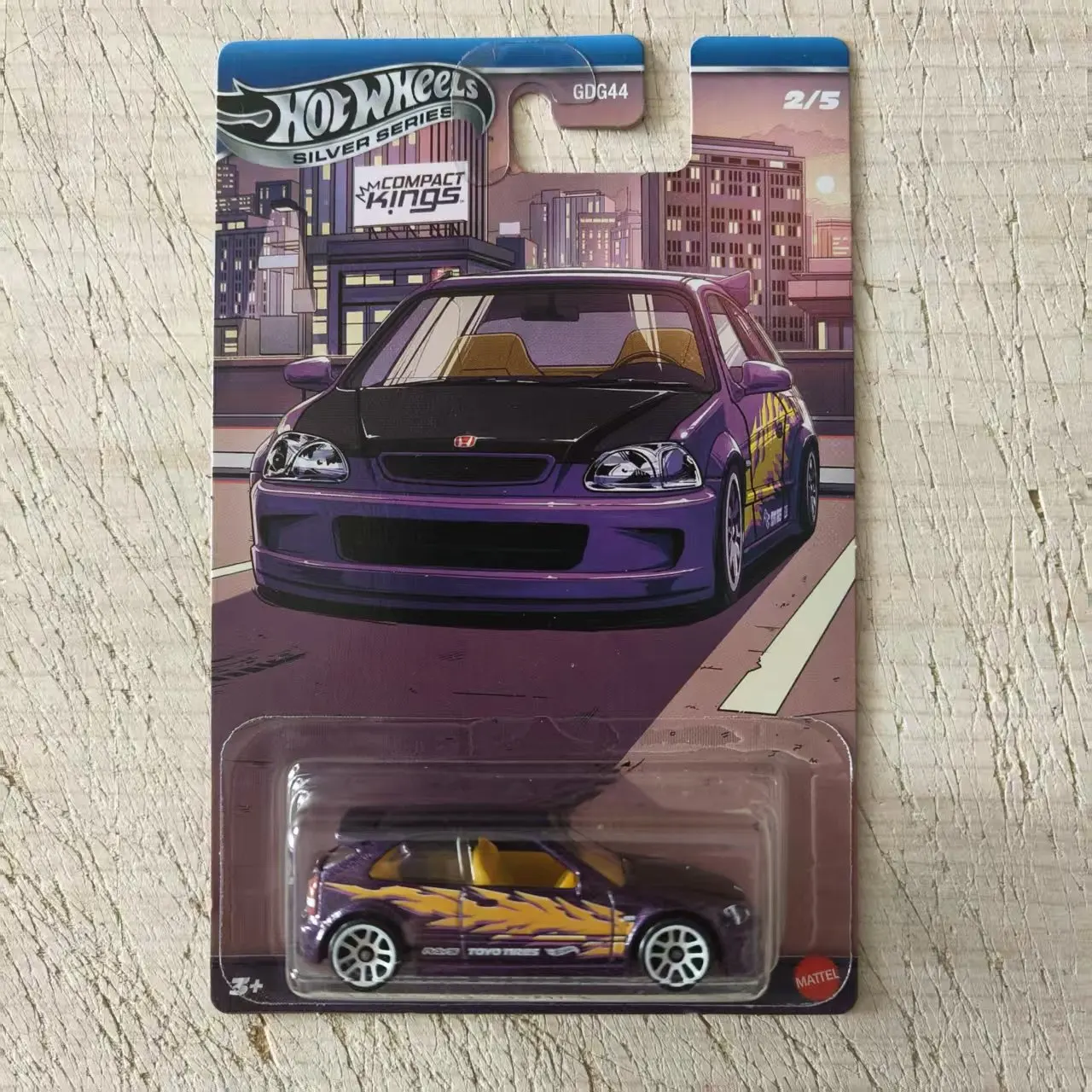 Nieuw Op Voorraad Echt Hot Wheels Auto Model Geavanceerde Gdg44 Compact Kings Silver Serie Mx-5 Schaal 1:64 Collectie Speelgoed Cadeau