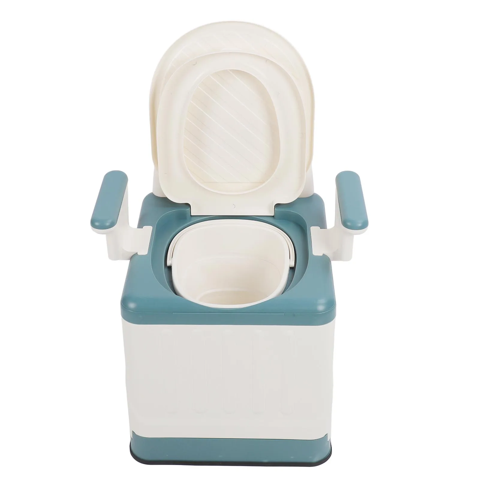 

Bedside Commode Strong Load Bearing Anti Slip Bottom Space Saving Adults Folding Portable Toilet with Arms for Home for Elderly