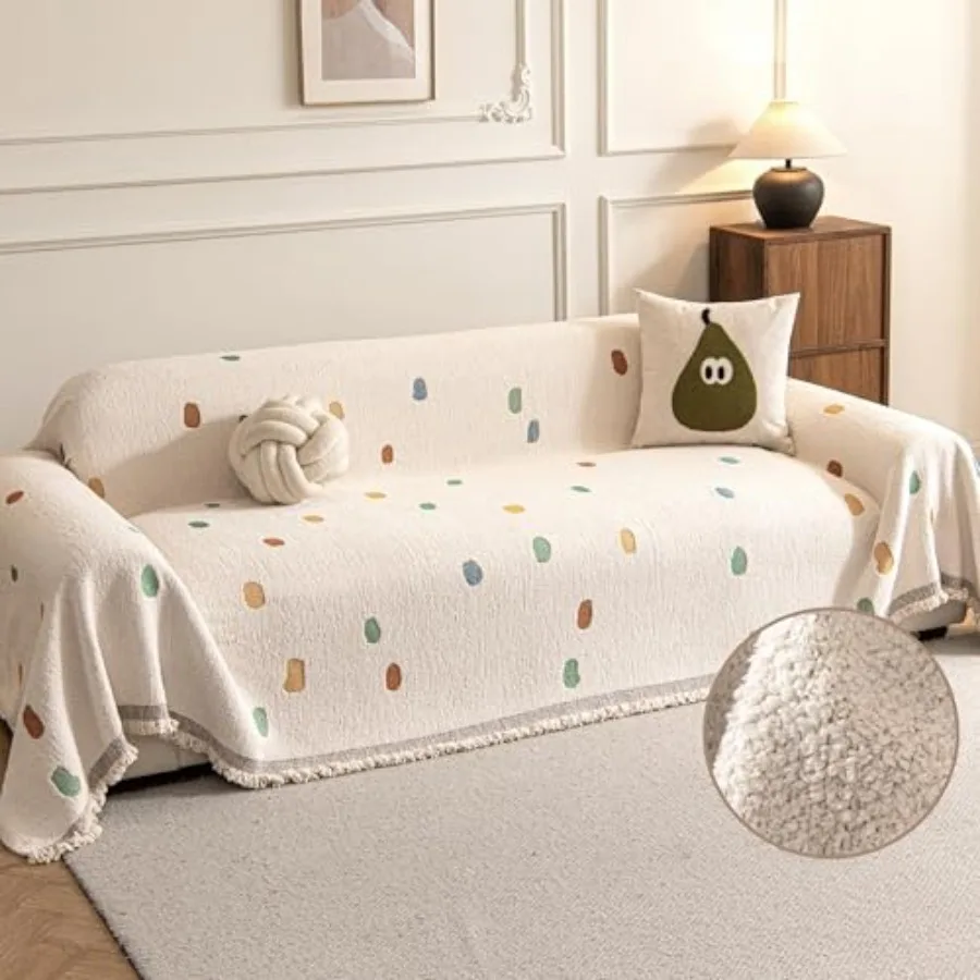 

Couch Covers for Dogs, Sofa Covers for 3 Cushion Couch, Plush Couch Blanket Cover Sectional Washable, Sofa Slipcover Protector,