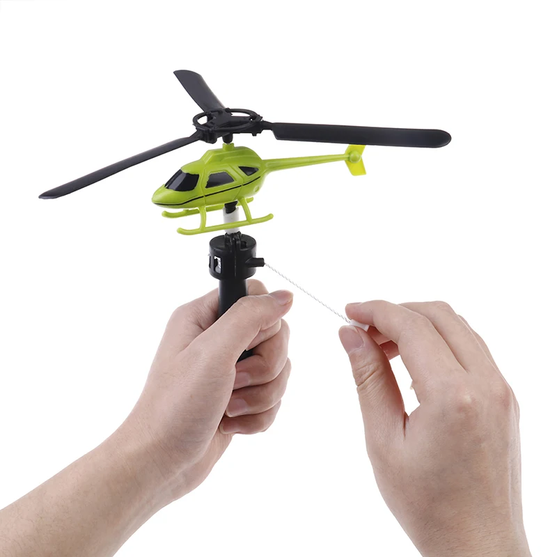 

Random 1Pc Children aviation model handle pull plane outdoor toys for baby helicopter toy‘
