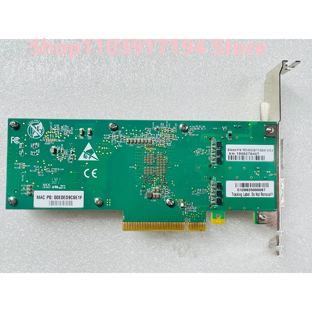 بطاقة إيثرنت بصرية XL710-QDA2 40G ثنائية المنفذ 10 جيجابت