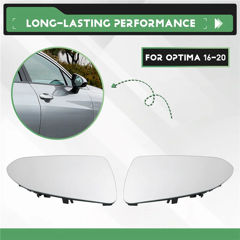 Lensa Kaca Spion Mobil dengan Pemanas untuk Kia Optima 2016-2020 Kaca Spion Mundur-ABQF