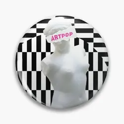 Lady Gaga Artpop Soft Button Pin Jewelry Lover Creative Clothes Gift Funny Collar Cute Women Cartoon Brooch Hat Fashion Decor