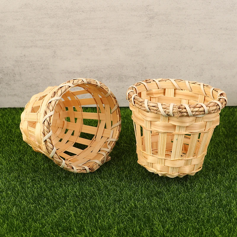 2PCS Lamp Shade Light Cover Rattan Lampshade Ceiling Pendant Wicker Bamboo Woven Chandelier Bulb Floor Table Cage Lampshades