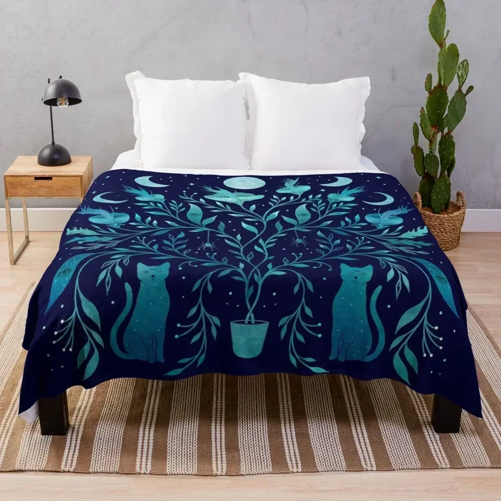 

Mystical Potted Plant Throw Blanket Hair blankets and throws Blankets