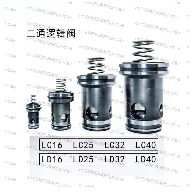 Insert Two-way Logic Valve Hydraulic Fittings LCV/LD 16 25 32 40 Path Direction Pressure Valve Insert