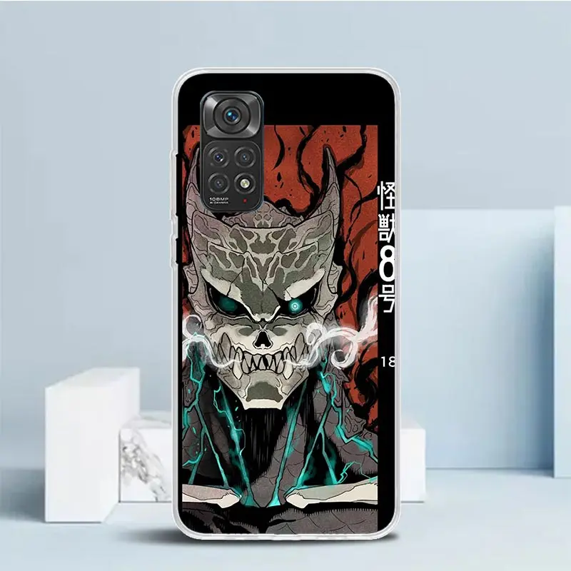 Kaiju No. 8 Anime Phone Case For Xiaomi Redmi Note 13 12S 12 11S 11 11T 11E Pro Plus 10S 10 9S 9 8T 8 7 + Soft TPU Back Cover