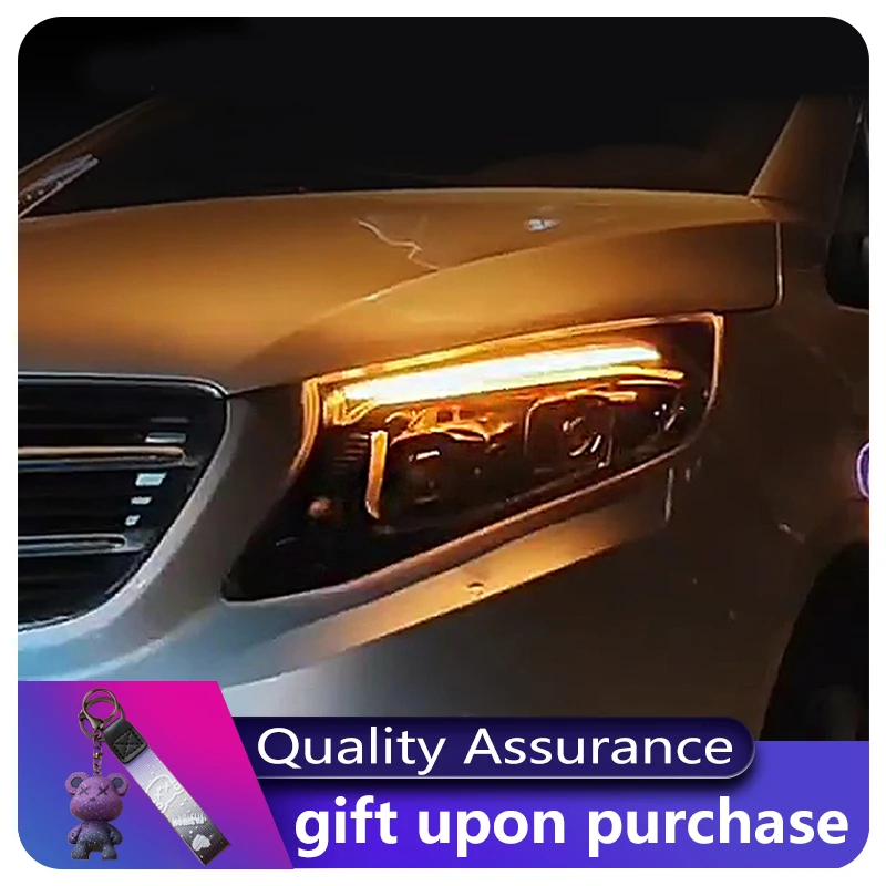 Car Headlight Styling per Benz Vito 2016-2023 W447 luce anteriore DRL Head Lamp Upgrade Dynamic LED Plug And Play Tool accessori