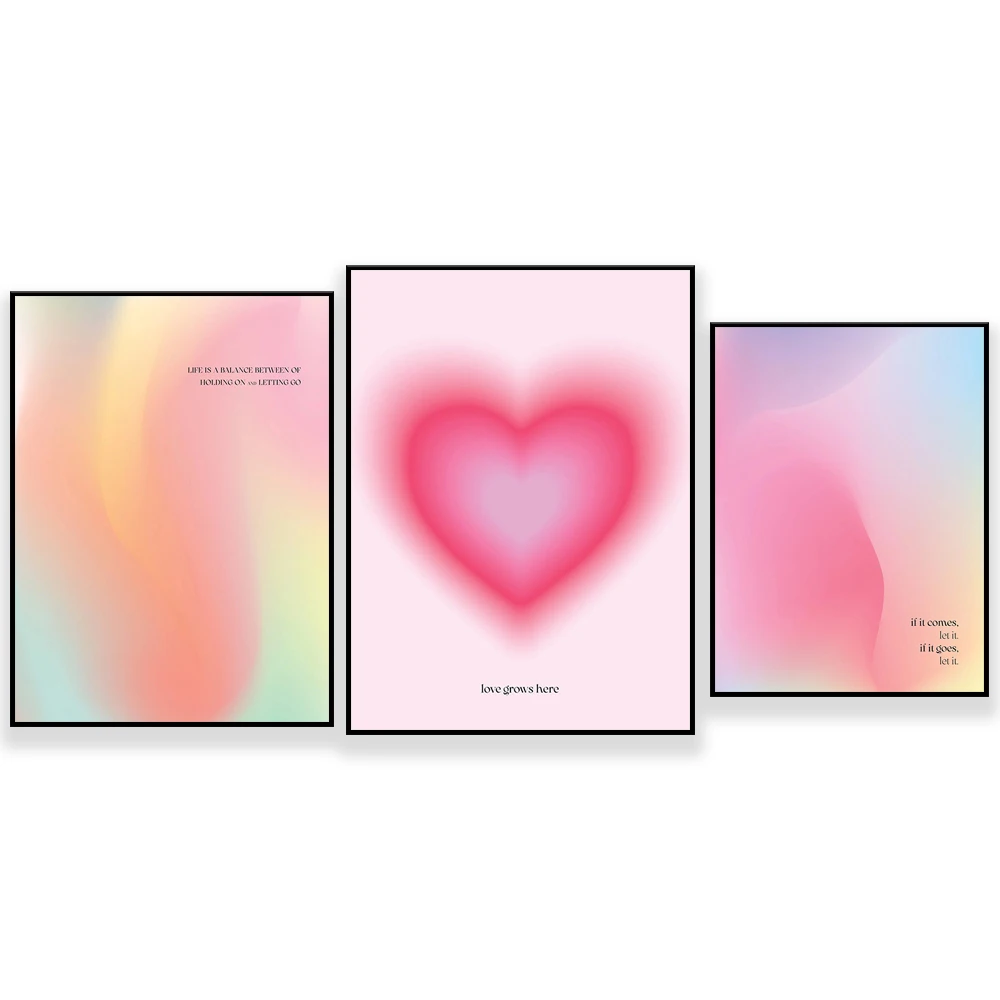 Quote Poster Manifest Print Gradient Print Aura Poster Spiritual Wall Art Quote Print Affirmation Wall Art Aura Print