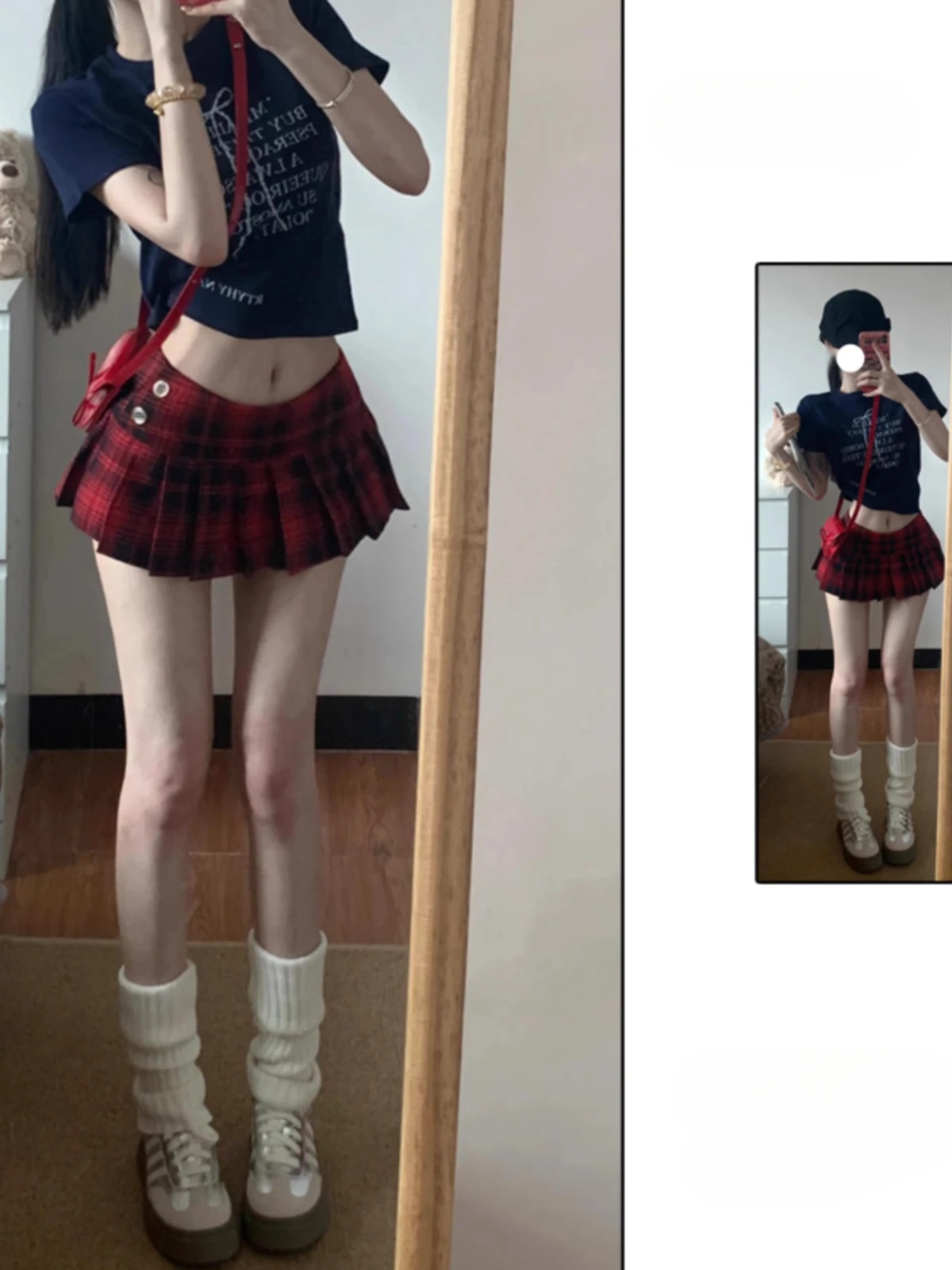 

Women Sexy Lady Plaid Skirt Schoolgirl Sleepwear Low-Waisted Mini A-line Short Skirt Night Super Lattice Mini Pleated A689
