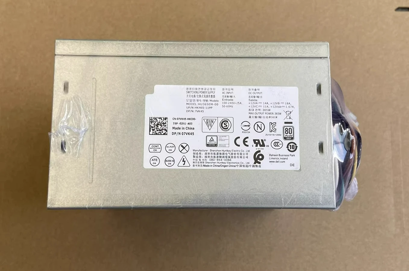 For DELL 365W power supply HU365EM-00 D365EM-00 T1M43 T1700/T3620 power supply(Shop Code: 0174)
