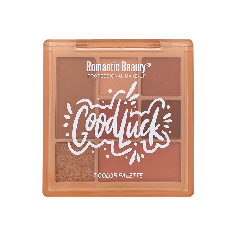 Paleta Cieni do Powiek 7 Odcieni Brązowe Nude Matowe Brokatowe Wszechstronny Makijaż Oczu Łatwe do Blendowania Długotrwałe do Szybkiego Makijażu