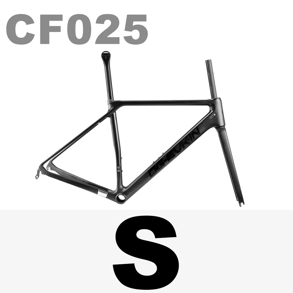 OG-EVKIN CF-025-V Carbon-Rennradrahmen Felgen-V-Brake Fahrradrahmen Schwarz BB86 700C x 25C Di2 & Mechanisch Fahrradrahmen Rahmenset Rennrad