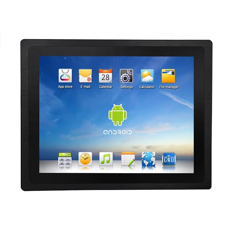 Embedded Square Screen 4:3 Industrial 12 inch Touch Screen Android panel pc 12v