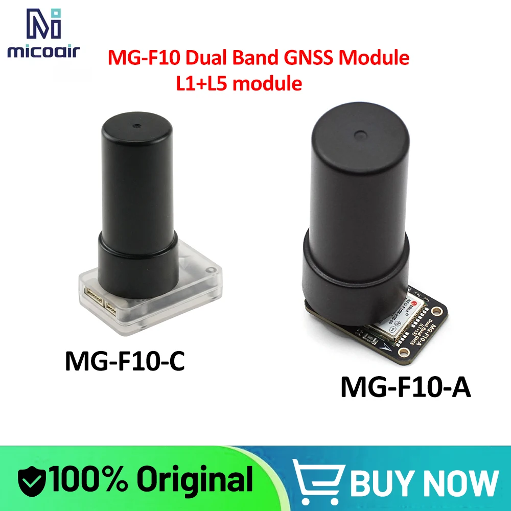 MicoAir MG-F10 A/C Dual-frequency L1+L5 GNSS Module with Compass IST8310 Dual-frequency GPS for Ardupilot/PX4 Flight Control