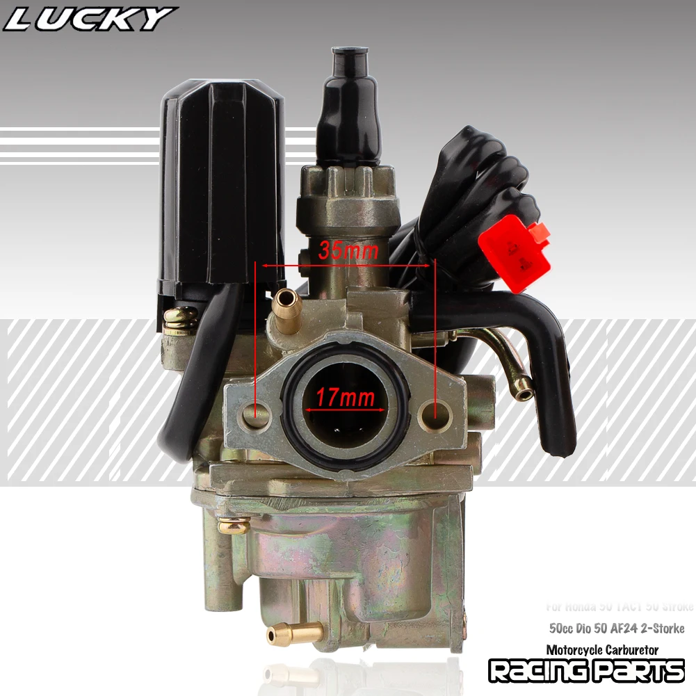 17mm Carburetor For Honda DIO50 TACT 50 Stroke 50cc Dio 50 AF24 2-Storke Engine Dirt Bike Racing ATV Motorcycle Carb