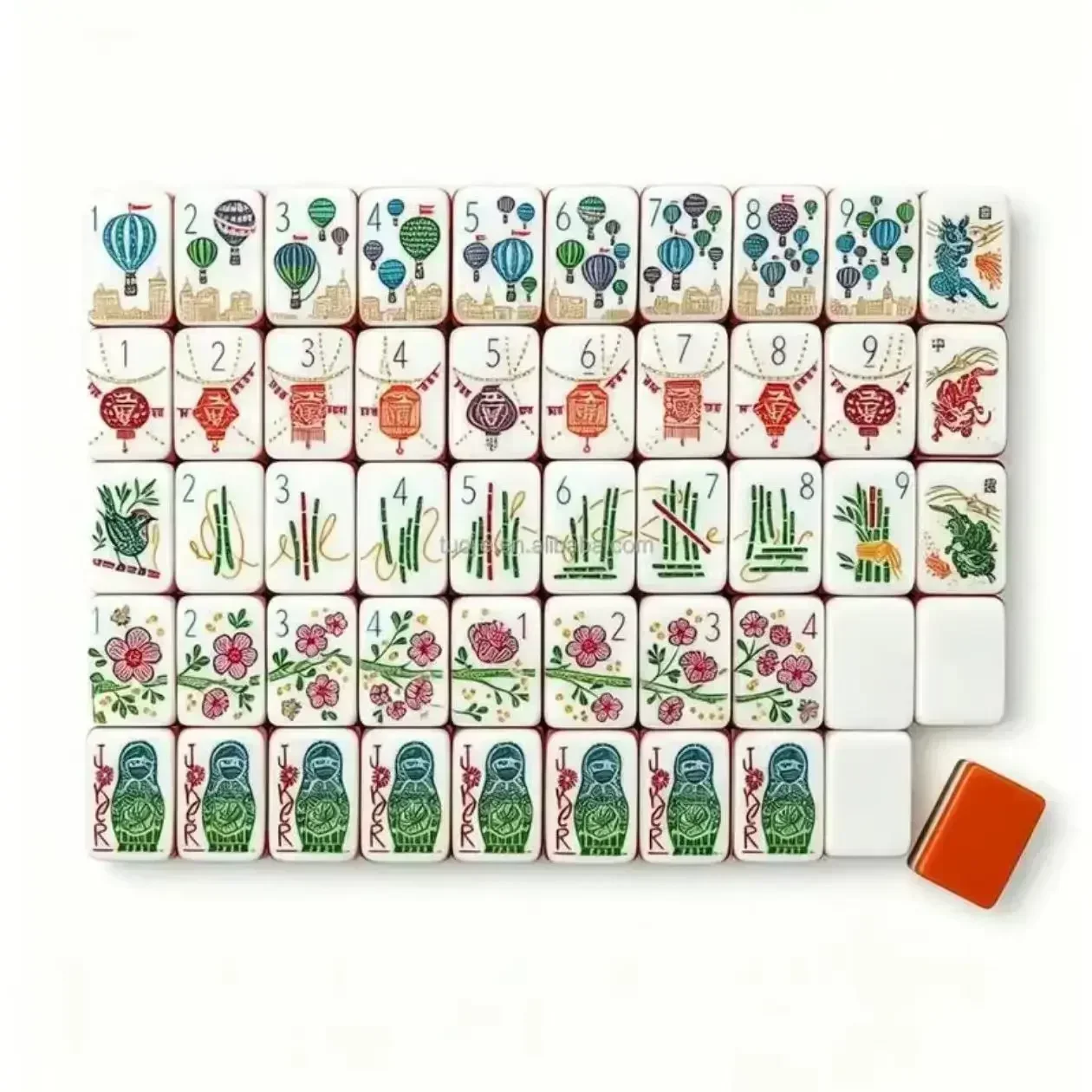 American Mahjong Tile Set Acrylic Mahjong Tile Set American, Mahjong Set American For Home Party Entertainment