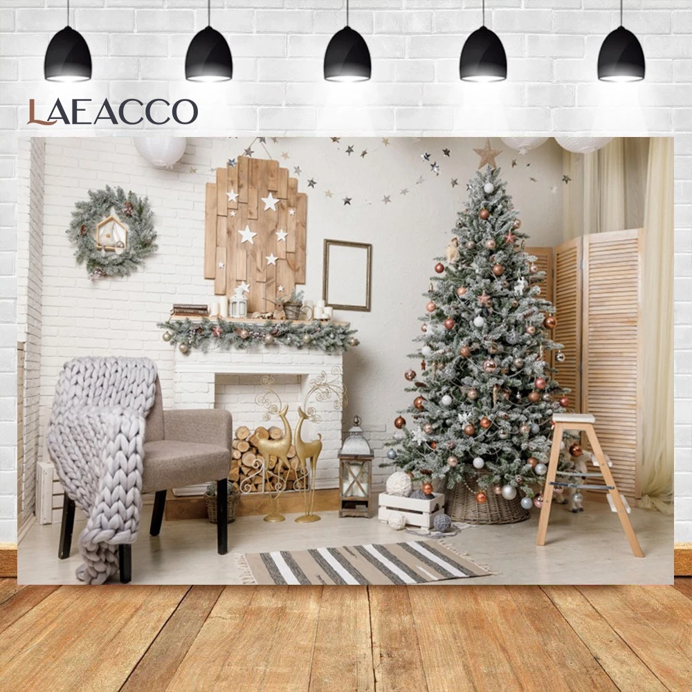 Árvore de Natal Decoração de Casa Fotografia Interior Lareira Natal Fundo de Imagem Pessoas Criança Fotografia Pano de Fundo Fundo da Foto