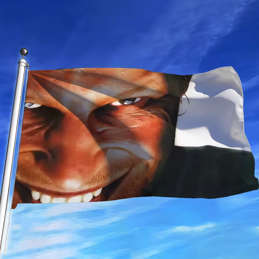 UK-Sänger Aphex Twin Flagge zur Dekoration, für Picknick im Freien, zum Aufhängen, für Zuhause, Camping, Party, Banner