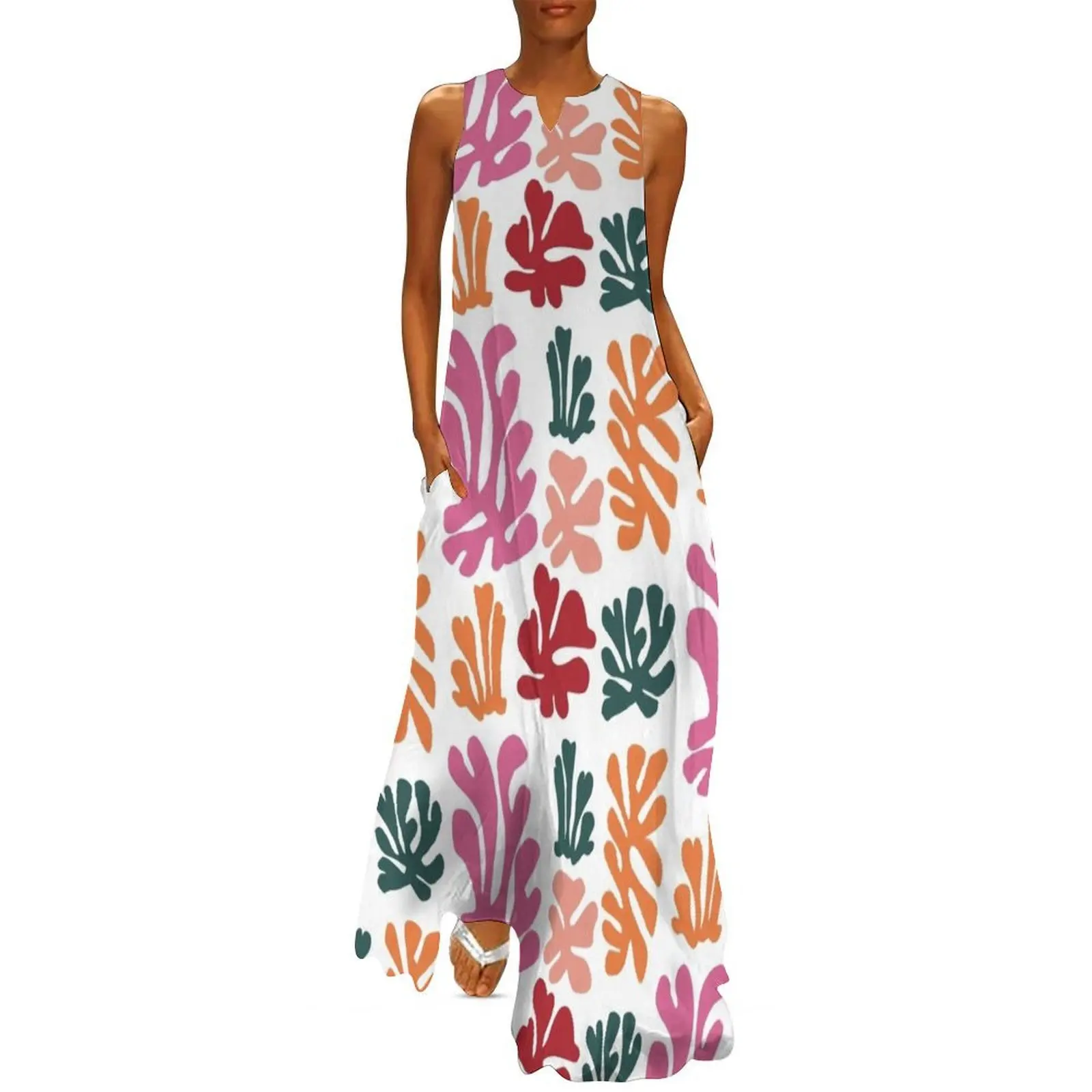 

Multicolor Pattern #1 - Matisse inspired Long Dress Clothing female summer dress womens 2025 woman dress
