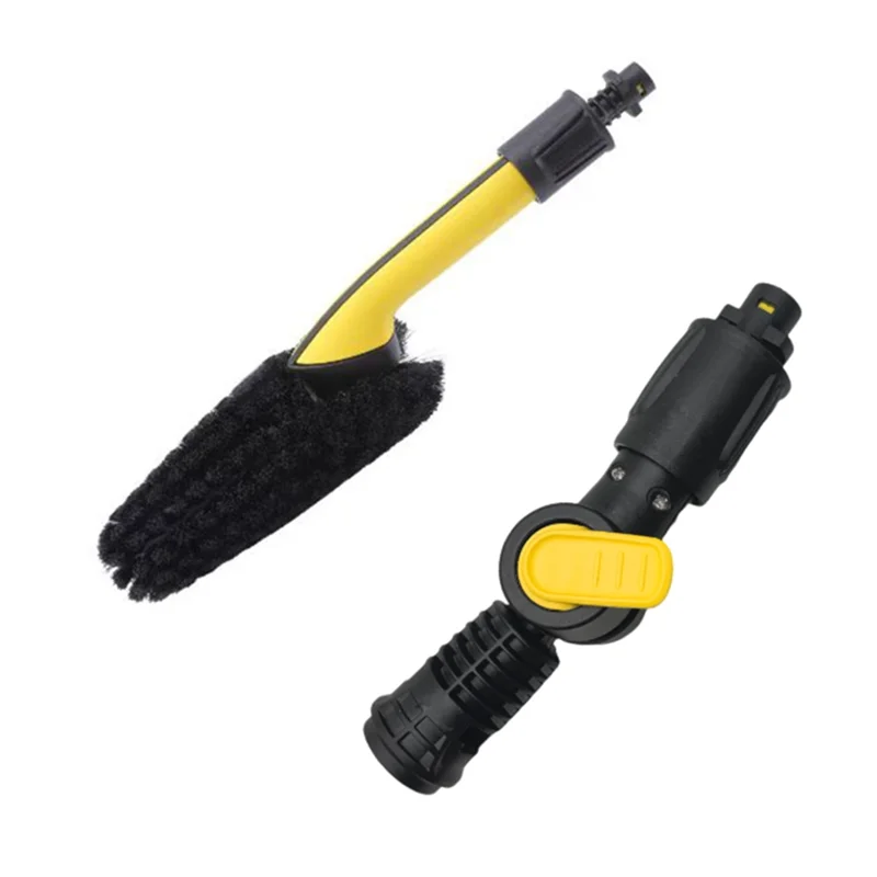 

Hot-For Karcher K2 K3 K4 K5 K6 K7 Compatible 180° Adjustable Vario Joint And Wheel Rim Brush For High Pressure Washer Accessorie