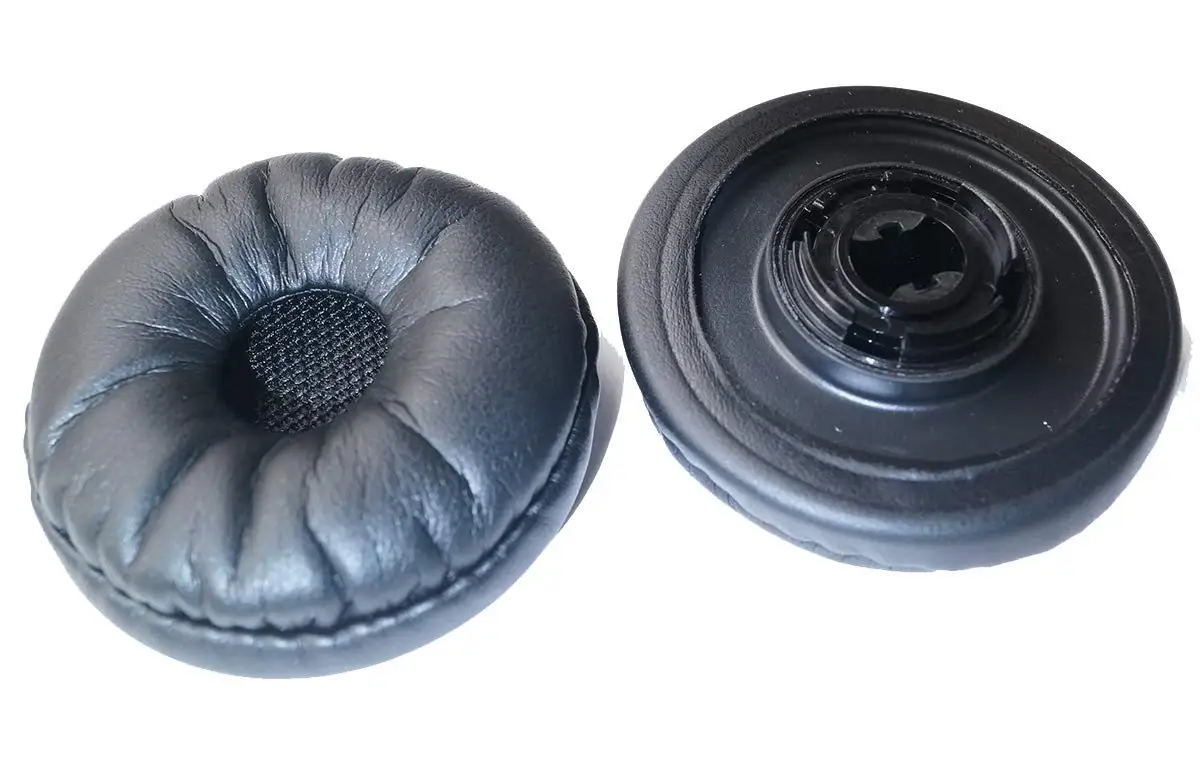 Almohadillas de cuero para los oídos, piezas de reparación para Plantronics CS540 CS500XD Savi 745, Savi 740N, Savi 291N, diadema
