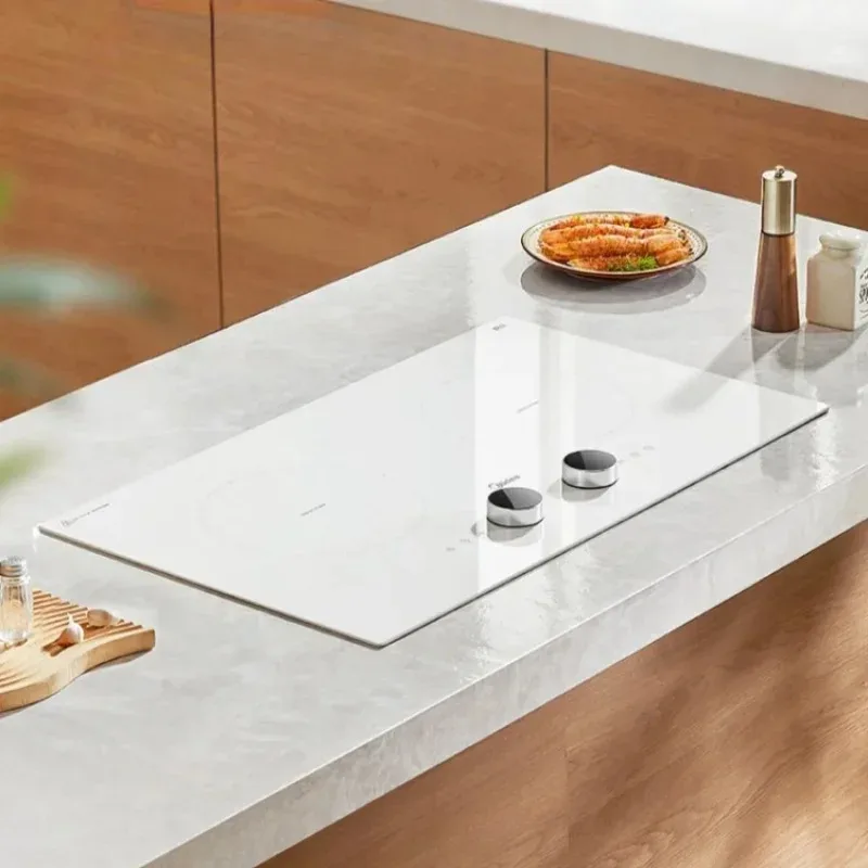 Midea-بوتاجاز ذكي يعمل بالحث مع تحكم باللمس ، مواقد مدمجة ، موقد بسطح المنضدة ، بوتاكر مزدوج ، حث V ،