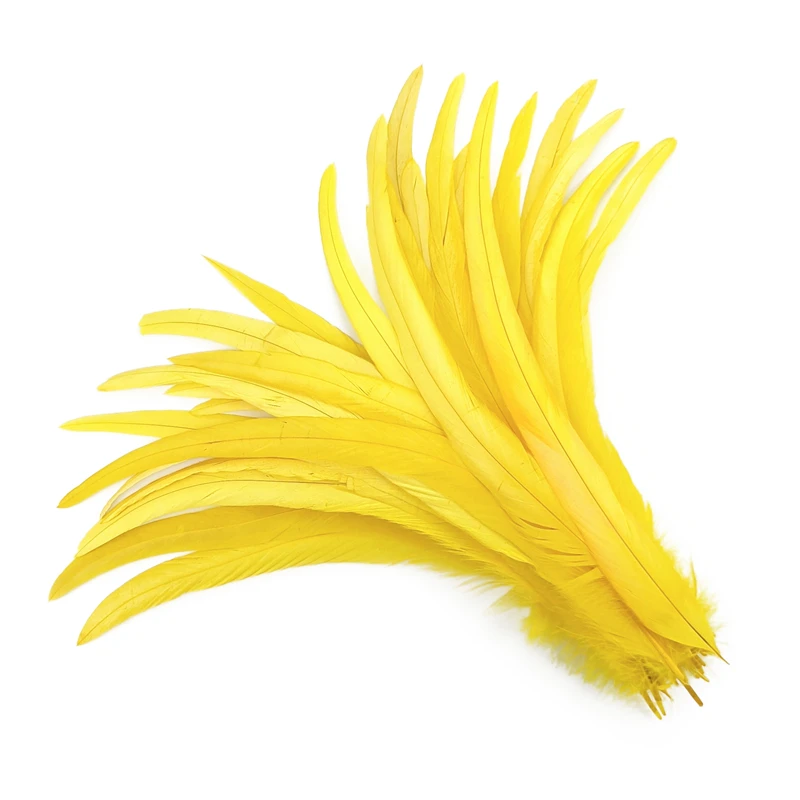 100 قطعة/الوحدة 25-30 سنتيمتر ريش ذيل الديك للحرف اليدوية كرنفال اكسسوارات حفل زفاف الديكور ريشة غطاء الرأس أعمدة طويلة