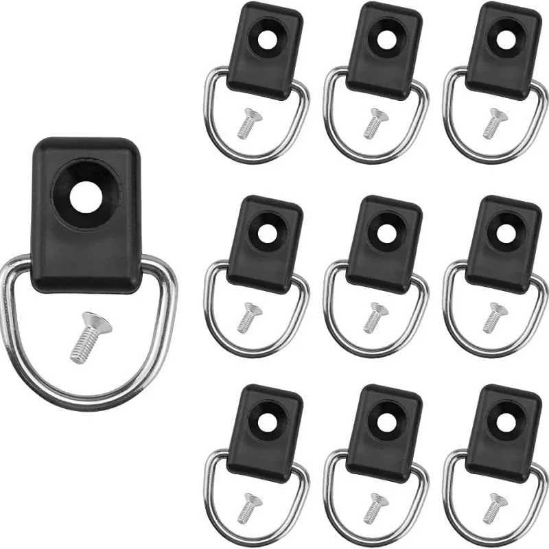 

10Pieces Kayaking D-Ring Lightweight Anti-Corrosive Surfboard Accessories Fishing Rigging Suitable for Kayaking,Outdoor Hardware