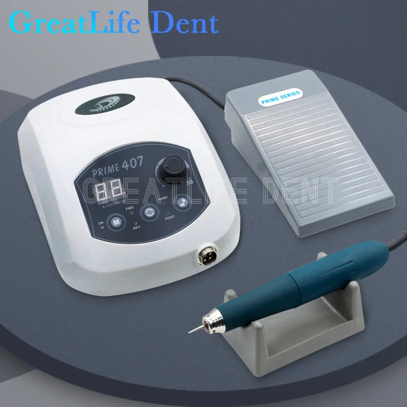 

GreatLife Dent 230W 50000 Rpm Brushless Polishing Machine Prime 407 Drills Machine Nail Jewelry Dental Micromotor Handpieces