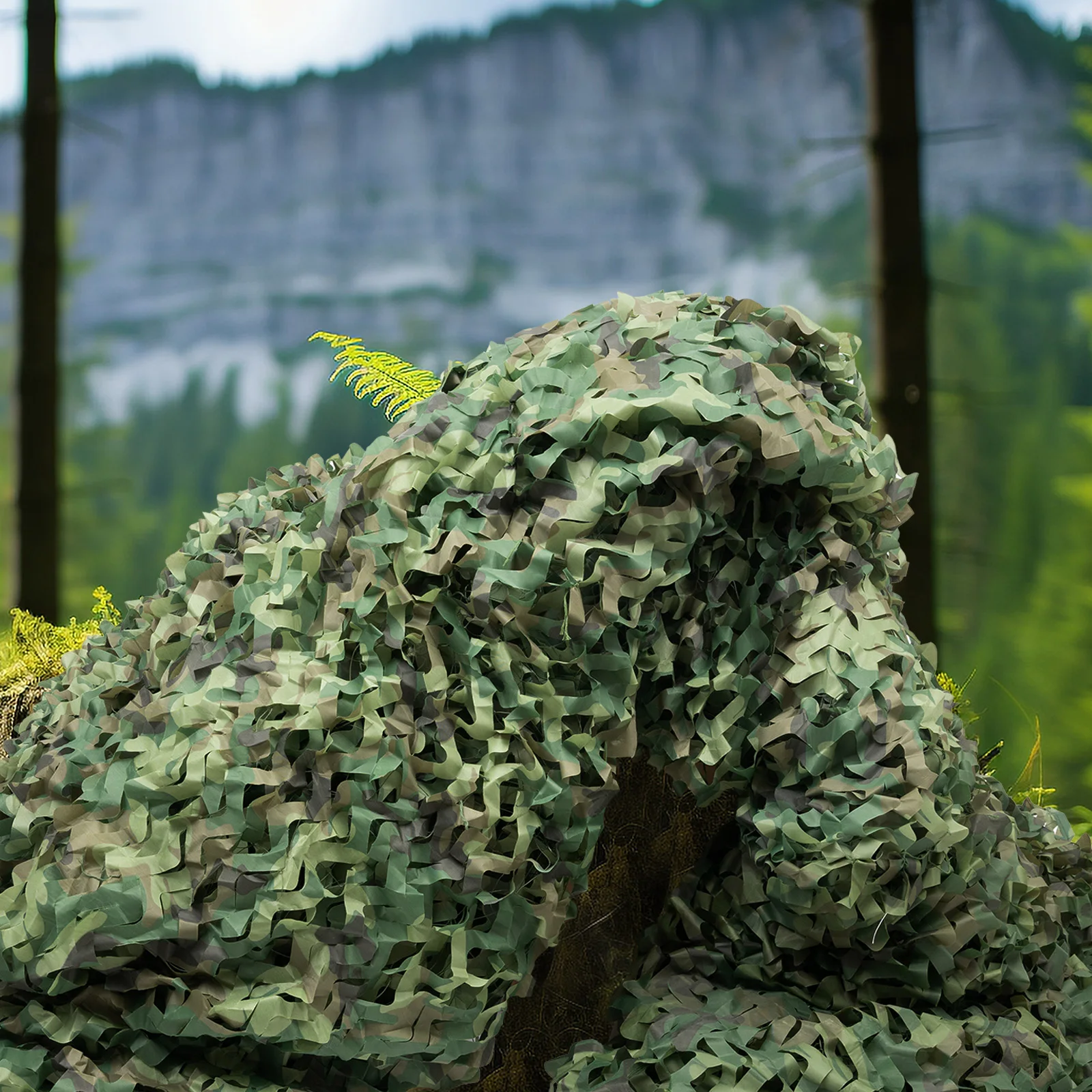 

Камуфляжная сетка Woodland Net для военных нужд, кемпинга, охоты, стрельбы, маскировки