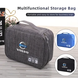 Digital Storage Bag Travel Cable Organizer For Volvo AWD C30 C70 S60 S80 S90 T6 V40 V50 V60 V70 V90 XC40 XC60 XC70 XC90