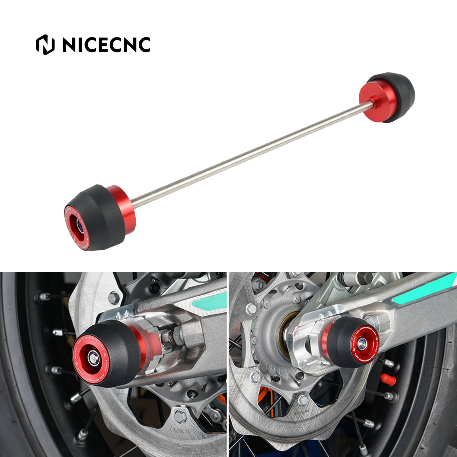 

NiceCNC Rear Wheel Axle Slider For BETA RR RRS RS 125 200 250 300 350 380 390 430 450 498 500 520 Xtrainer 300 Crash Slider