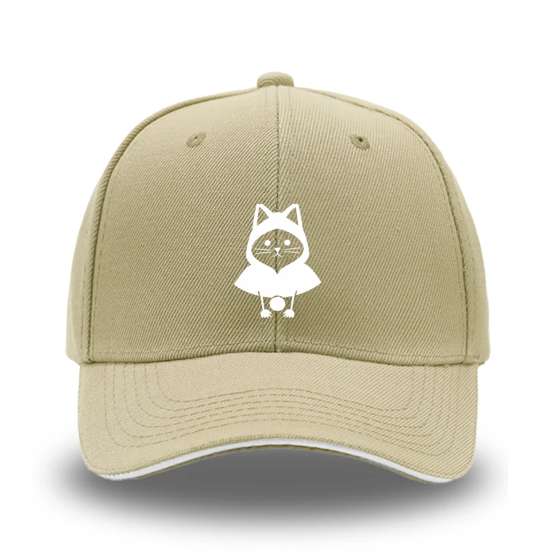 

Cat Printed Baseball Cap Sunshade Sunscreen Adjustable Unisex Hat for Outdoor Sports Camping Casual Wear
