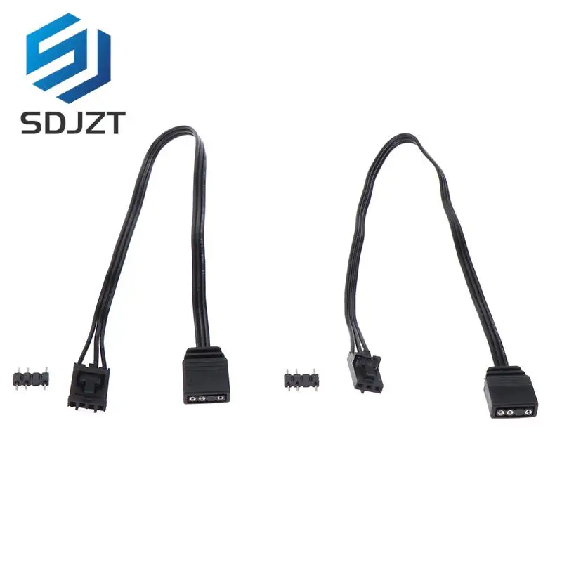 1PC Adapter Cable For Corsair RGB To Standard ARGB 4Pin 3Pin Adapter Connector Pirate Ship Controller Adapter Line QL LL120 ICUE