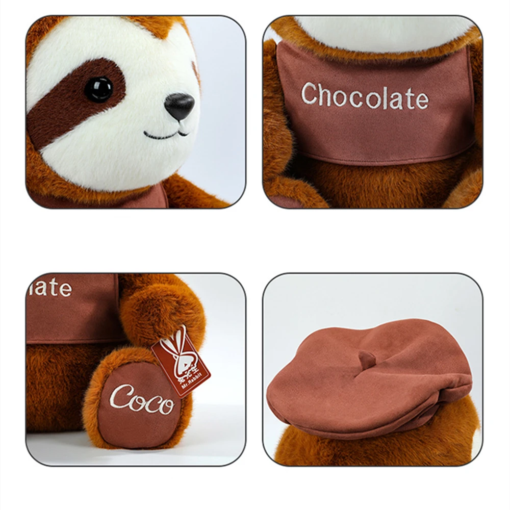 20CM Kawaii Maillard Sloth Plush Toy Simulated Sloth Plush Doll Embrace A Sense Of Security Growth Companion Doll