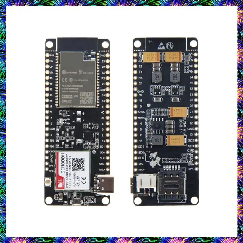 

Беспроводной модуль ZIZI SIM800H Модуль T-Call и PMU MCU32 с антенной GPRS SIM800H-8MB-Q390 Простой в использовании