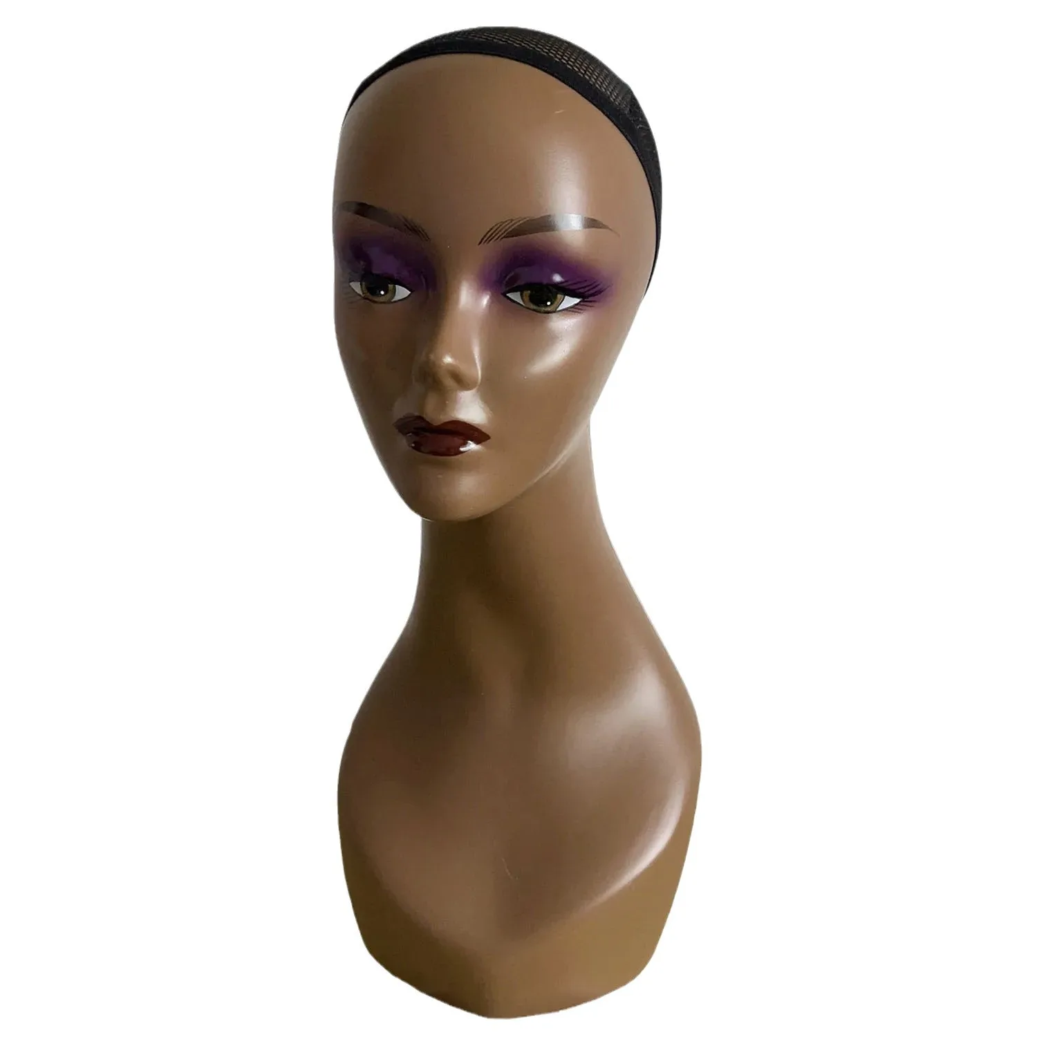 Mannequin head head monitor props skin tone ABS plastic 48cm high stand-up collar