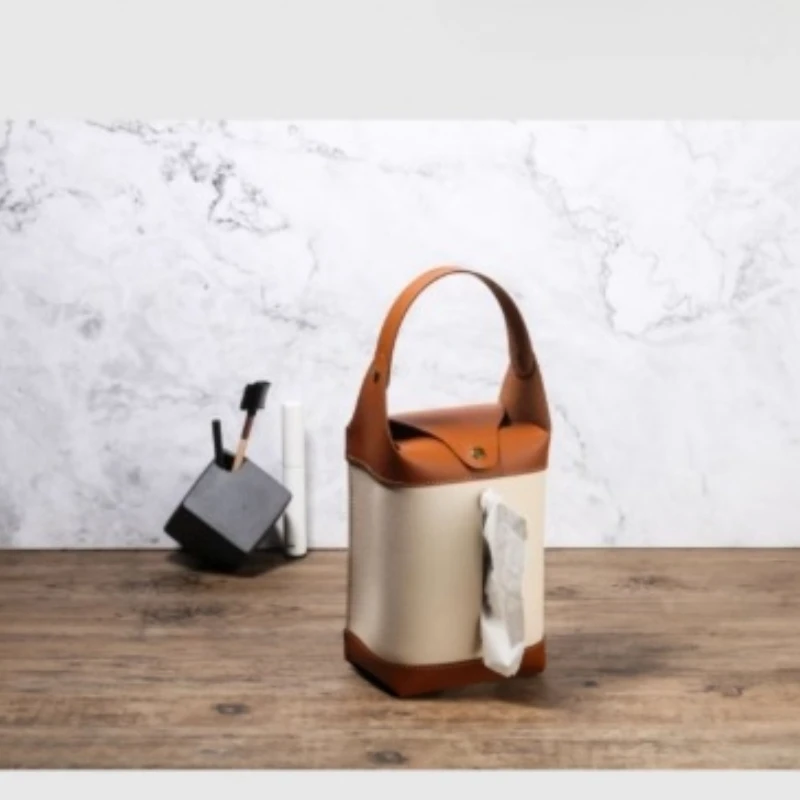 

Portable Tissue Bag, Multi-Color PU Paper Towel Holder, Convenient Paper Towel Storage Bag, Leather Towel Case