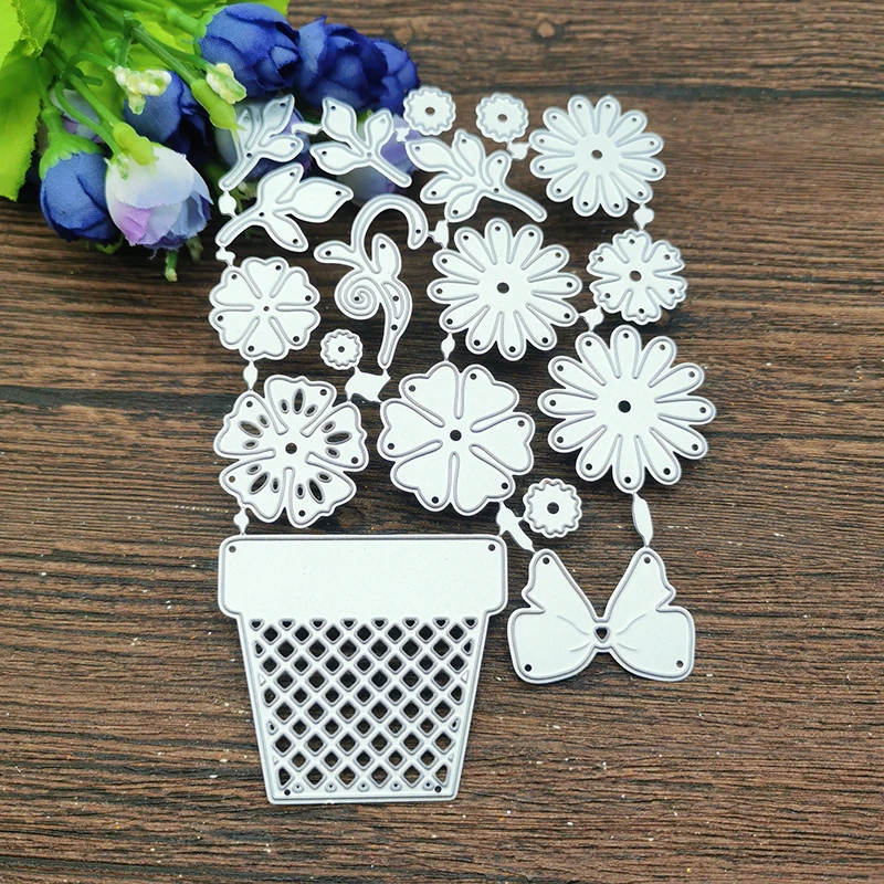 Flowers frame Metal Cutting Dies Stencils For DIY Scrapbooking Decorative Embossing Handcraft Template